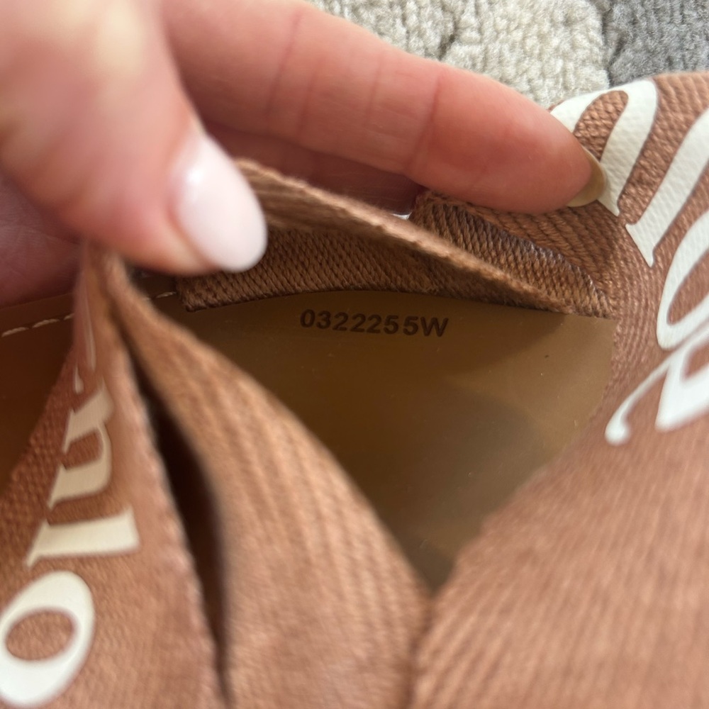 Chloe Woody Logo Sandal Slides in Pink Tea - Picture 8 of 8